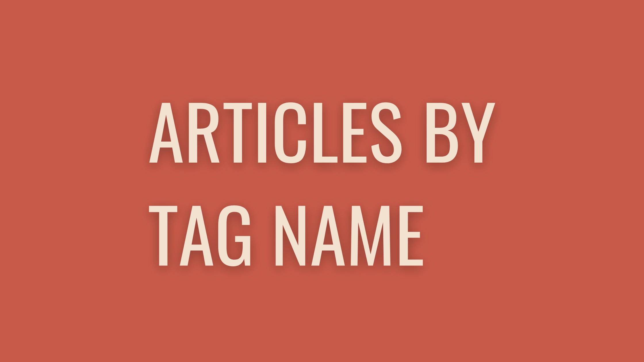 Articles by Tags